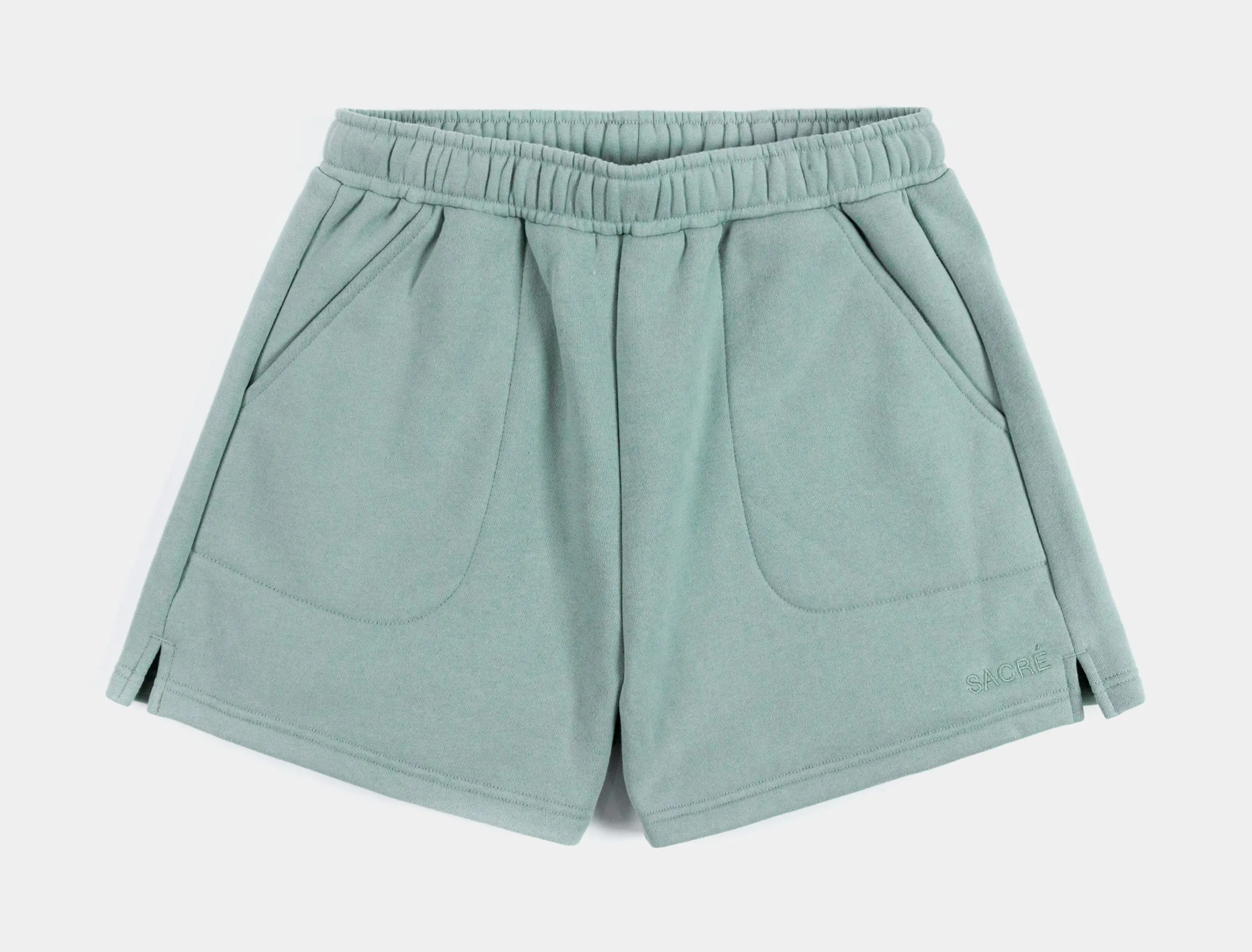 Leila Fleece Womens Shorts (Sage)