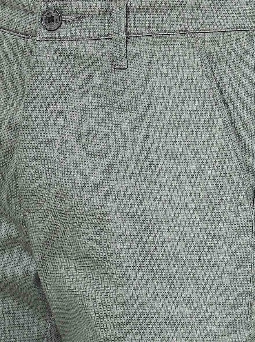 Light Pista Solid Neo Fit Casual Trouser | Greenfibre