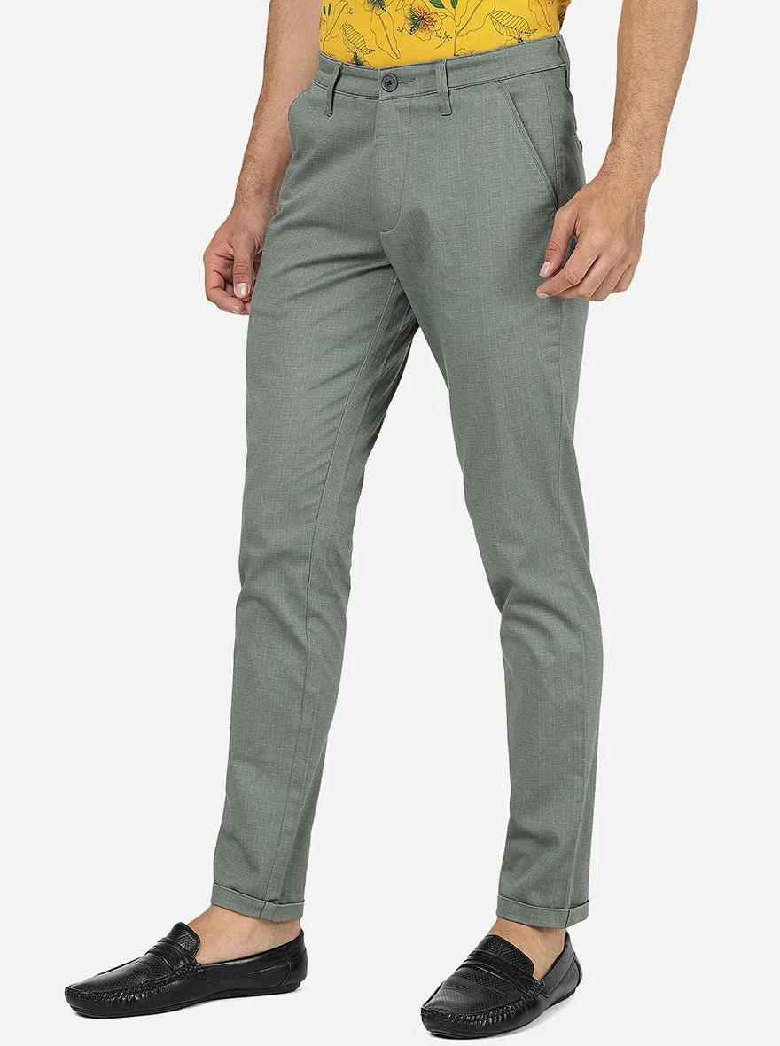 Light Pista Solid Neo Fit Casual Trouser | Greenfibre