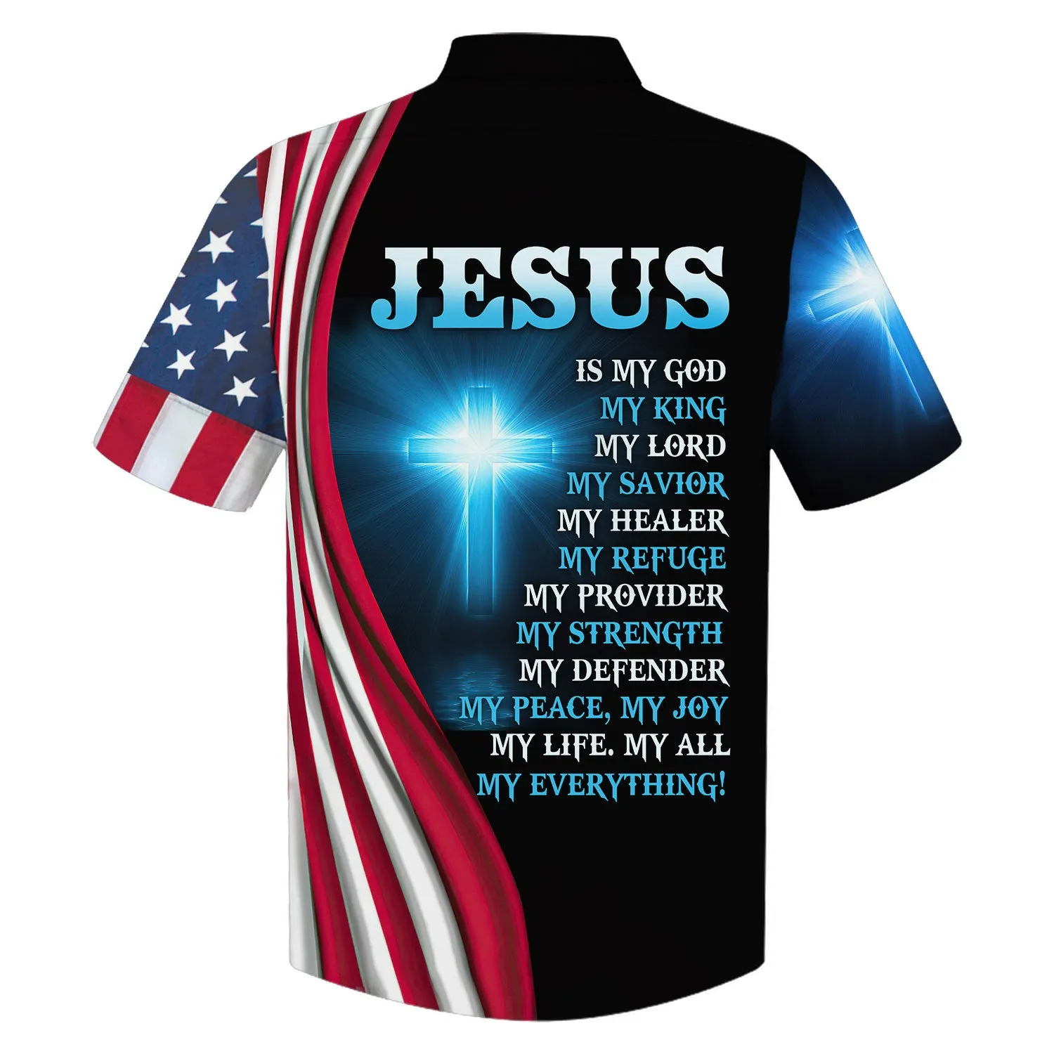 Lion Jesus Is My God My King Hawaiian Shirts - Christian Hawaiian Shirt - Hawaiian Shirts For Men