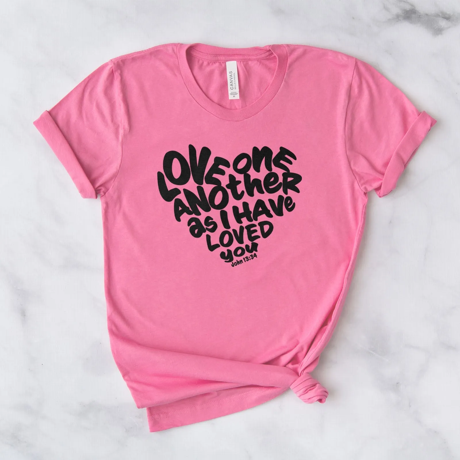 Love One Another Tee Shirts For Women - Christian Shirts for Women - Religious Tee Shirts