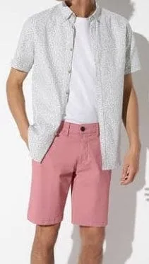 Men Gabardine USP Shorts - Pink