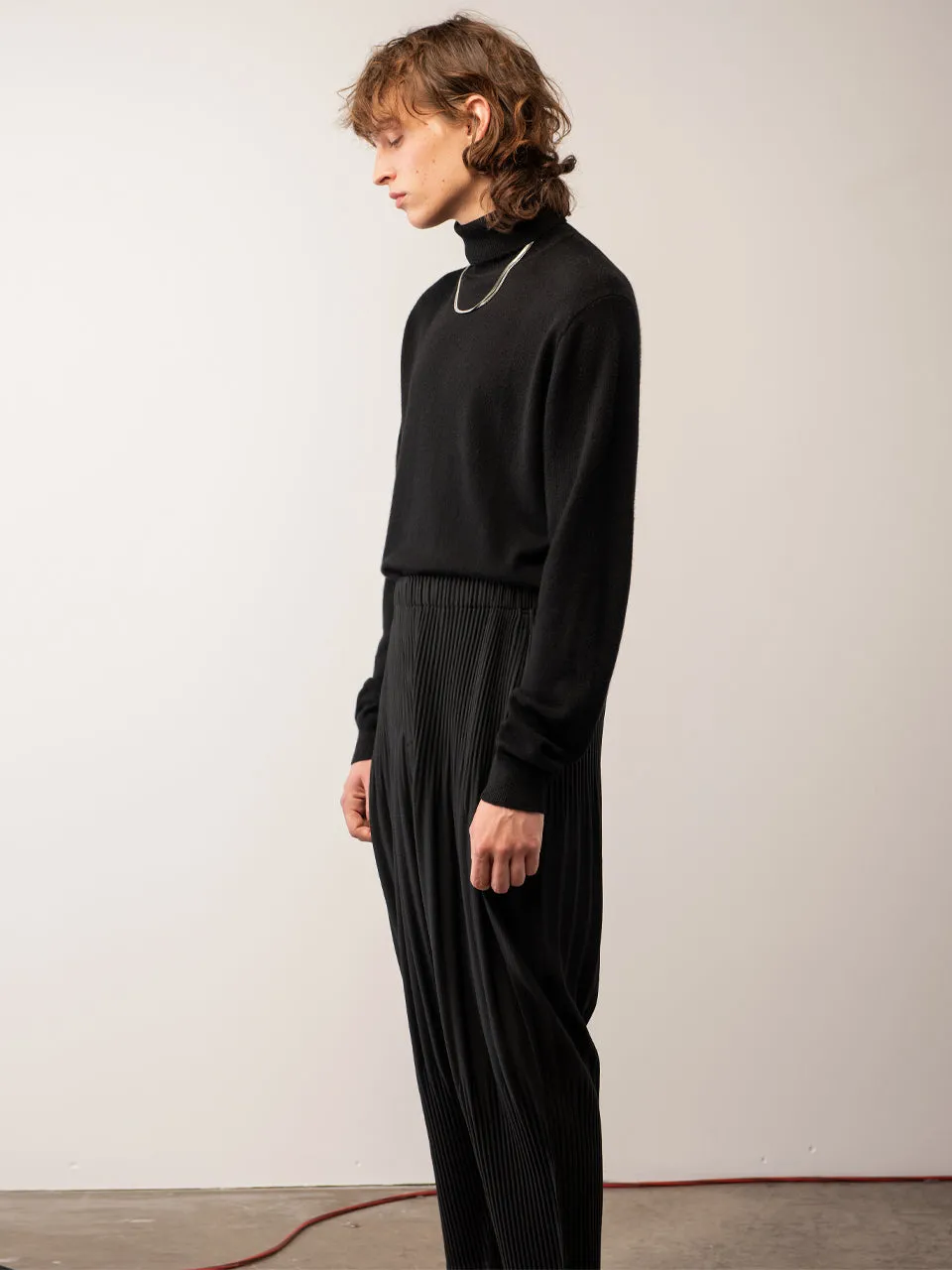 Men Turtleneck Sweater_Black