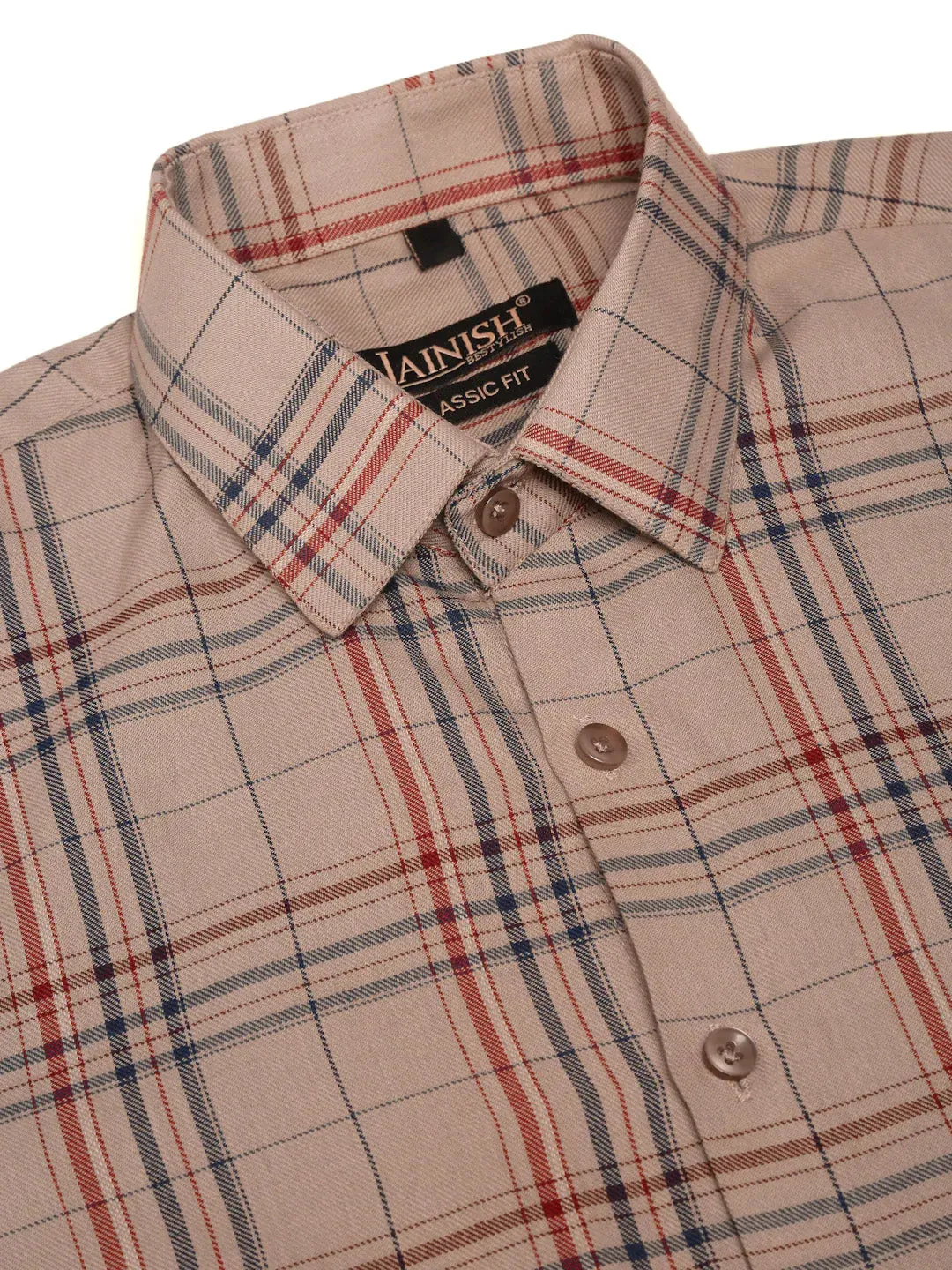 Men'S Cotton Checked Formal Shirts