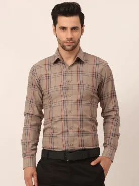 Men'S Cotton Checked Formal Shirts