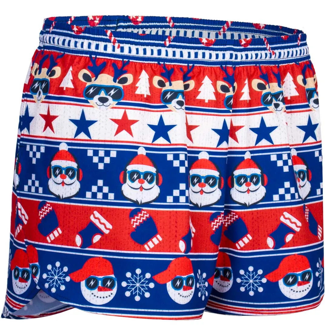 Men's Printed 3" Half Split Shorts - Uglier Sweater