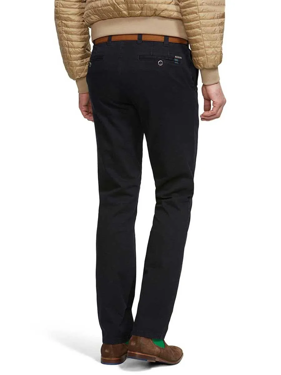 MEYER Oslo Trousers - 316 Luxury Cotton Chinos - Navy