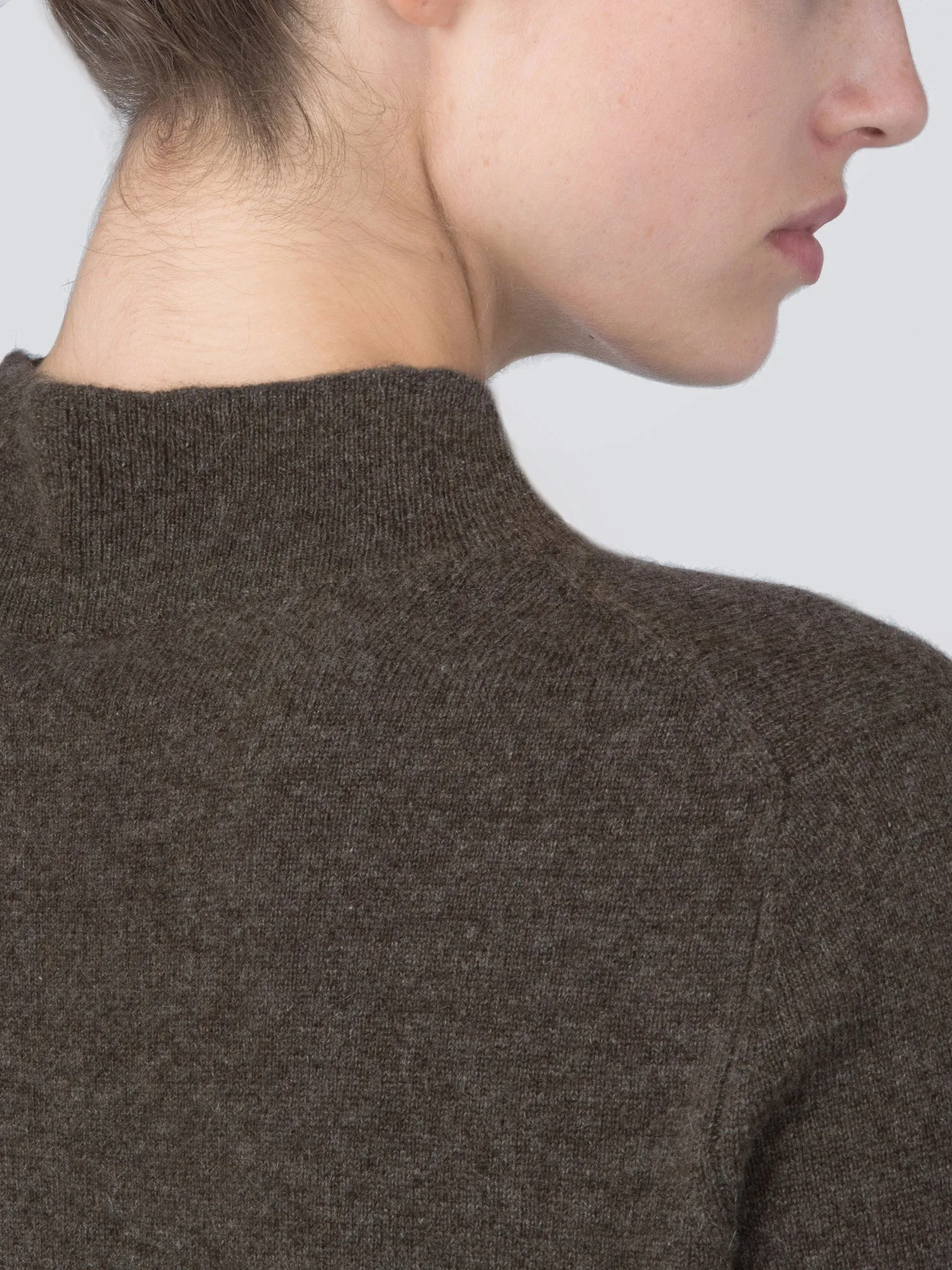 Mockneck Long sleeve_Cocoa Brown