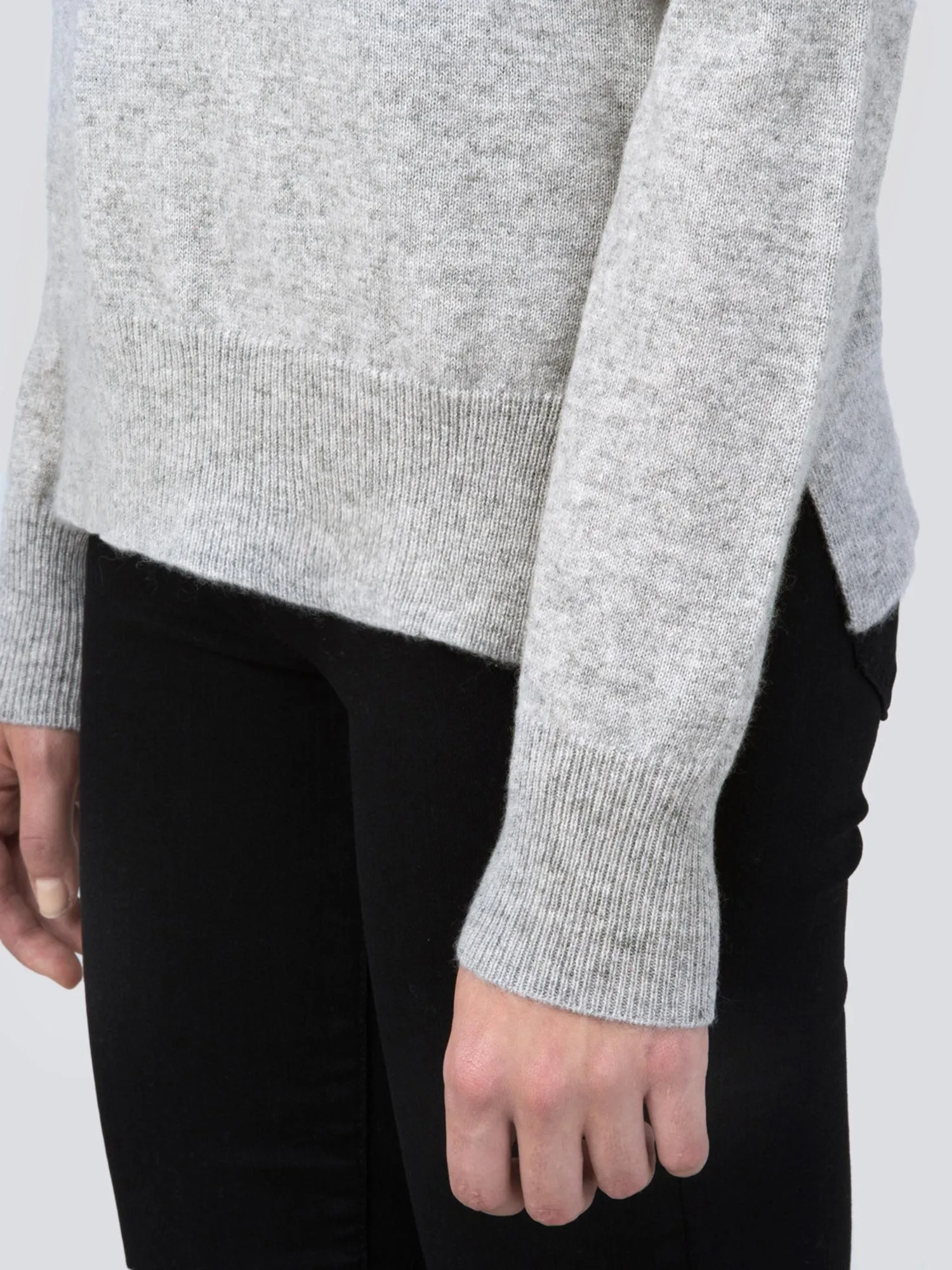 Mockneck Long sleeve_Light Grey