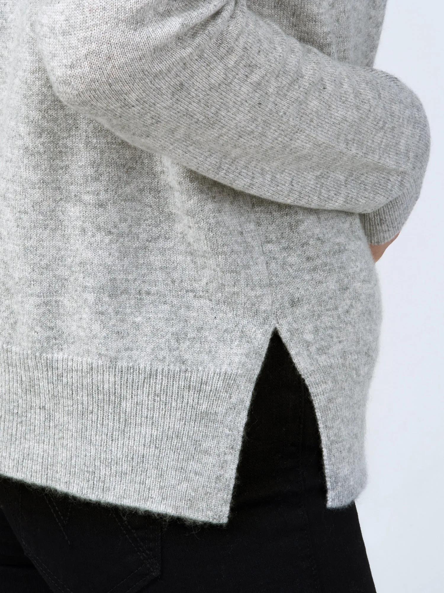 Mockneck Long sleeve_Light Grey