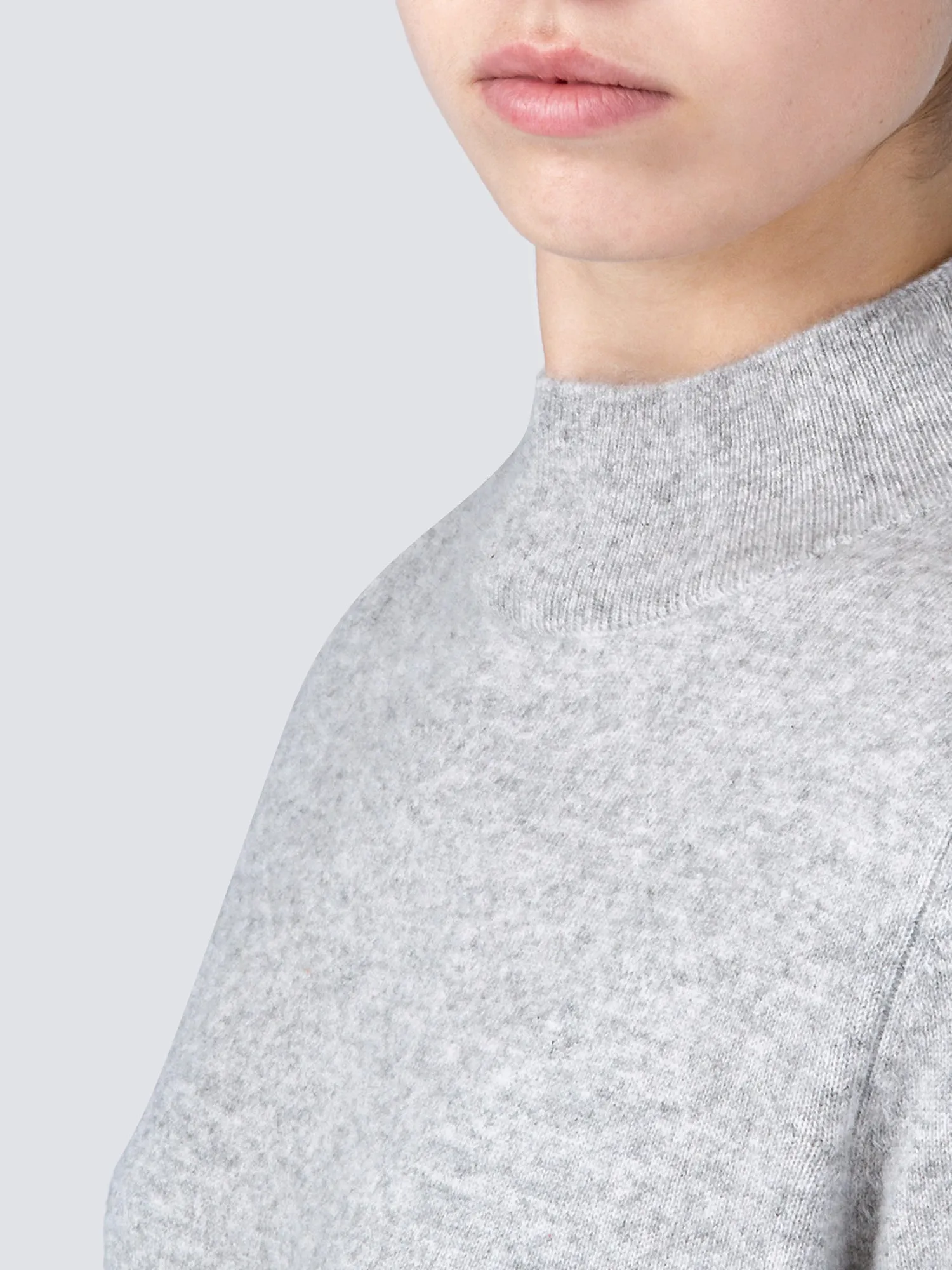 Mockneck Long sleeve_Light Grey