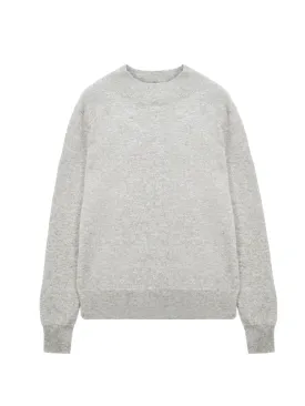 Mockneck Long sleeve_Light Grey