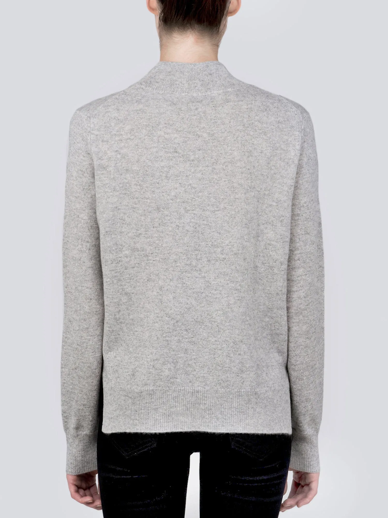 Mockneck Long sleeve_Light Grey