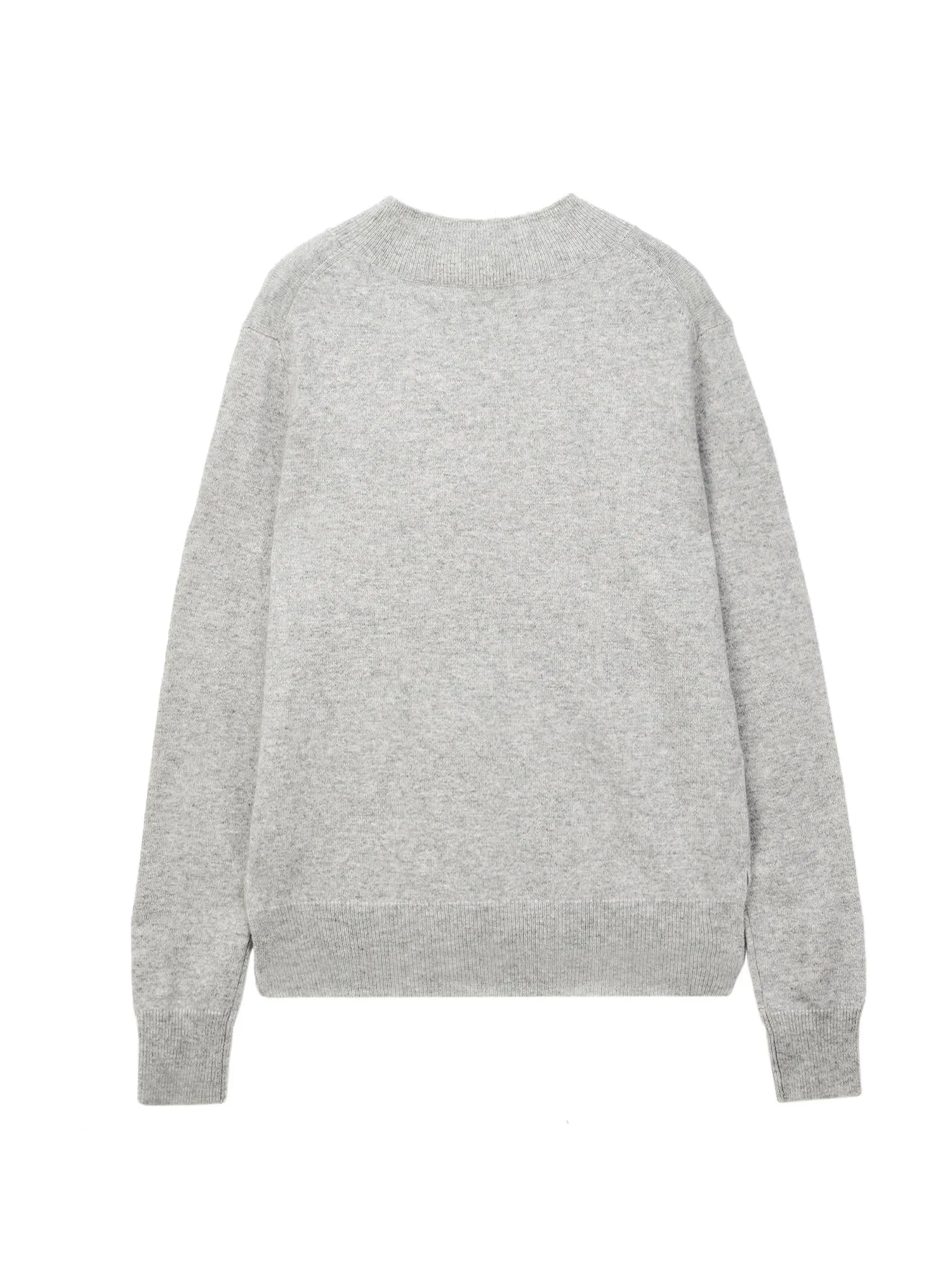 Mockneck Long sleeve_Light Grey