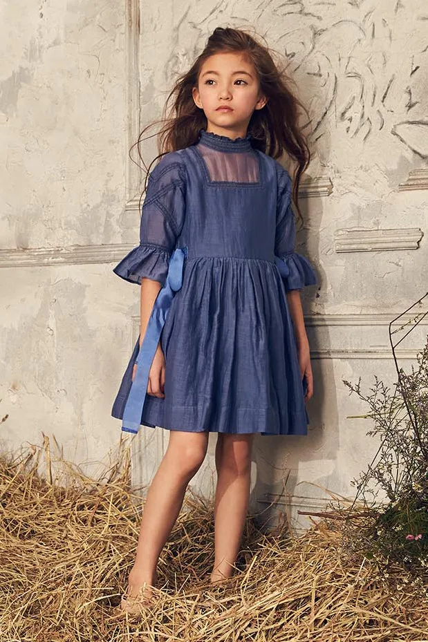 Nellystella Georgia Girls Dress - Venture Violet