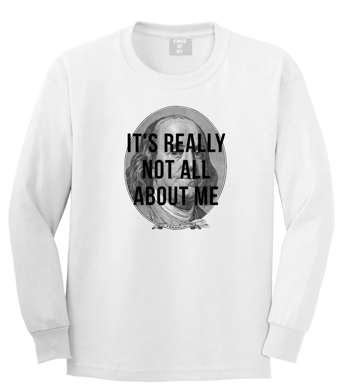 Not All About The Benjamins Money Long Sleeve Boys Kids T-Shirt