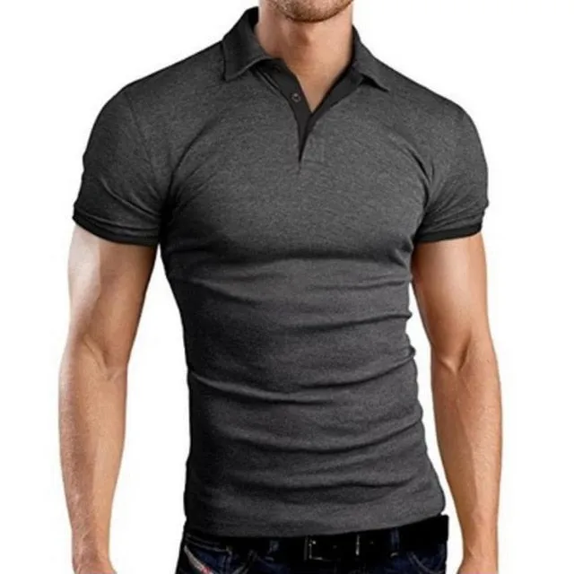 Oeak Mens Polo Shirt 2019 New Summer Short Sleeve Turn-over Collar Slim Tops Casual Breathable Solid Color Business Shirt