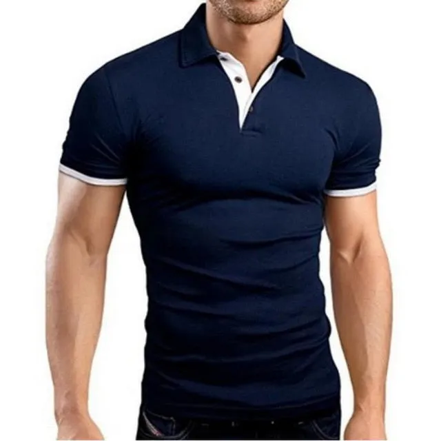 Oeak Mens Polo Shirt 2019 New Summer Short Sleeve Turn-over Collar Slim Tops Casual Breathable Solid Color Business Shirt