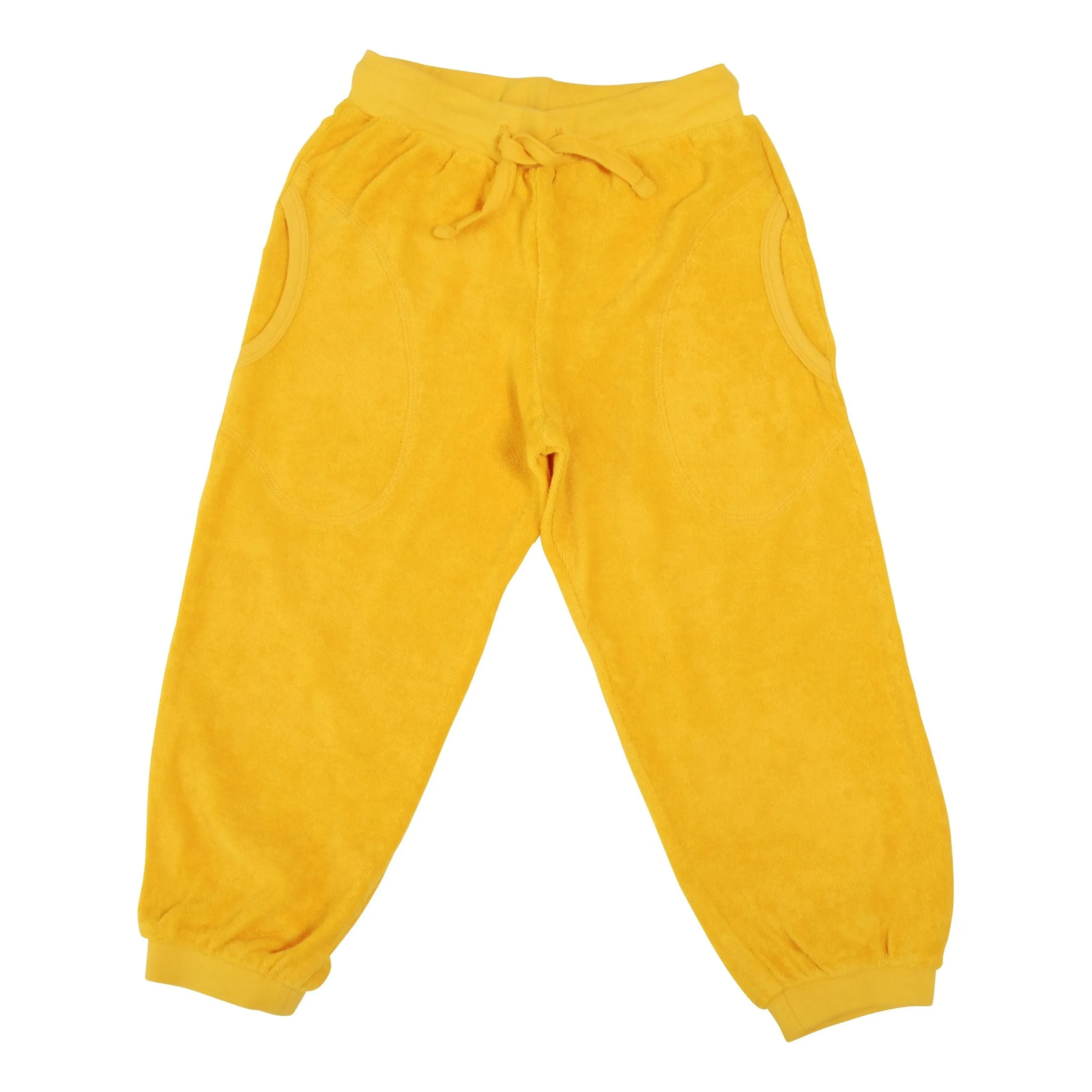 Old Gold Terry Trousers - 2 Left Size 10-11 years