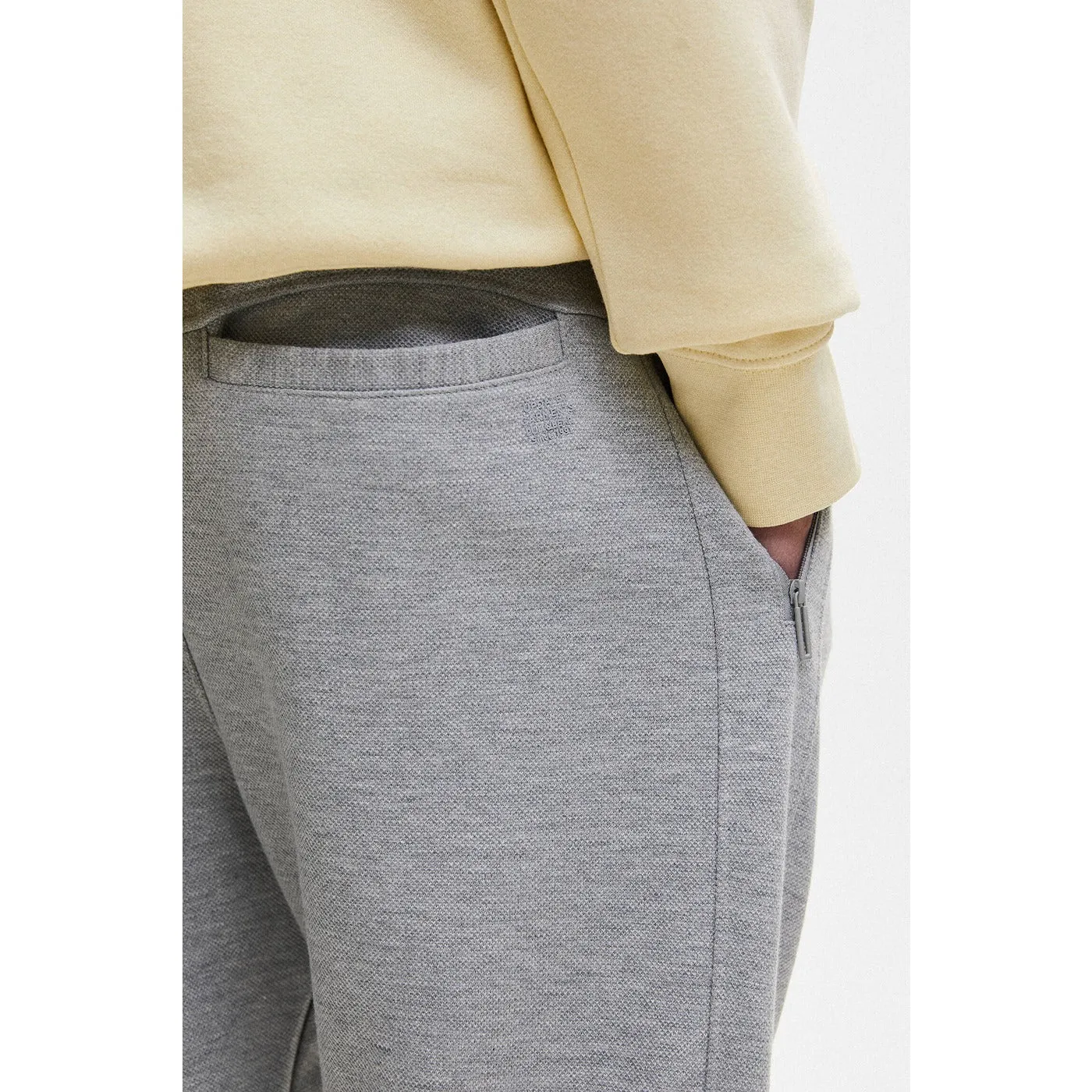 PB Grey Pique Joggers with Zip Pockets