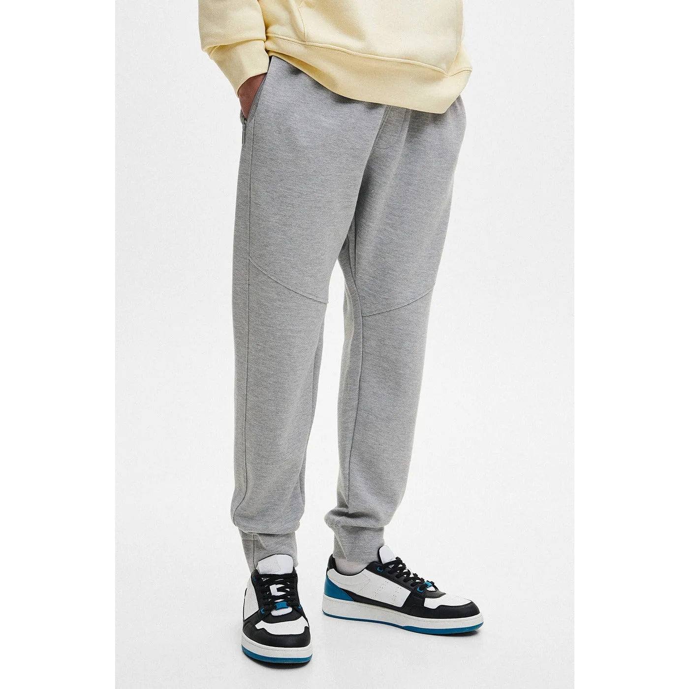 PB Grey Pique Joggers with Zip Pockets