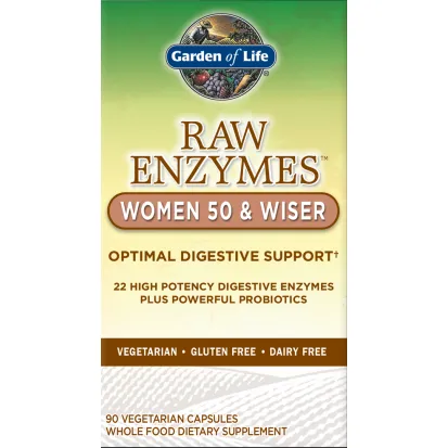 RAW Enzymes Women 50 & Wiser 90 vcaps by Garden Of Life