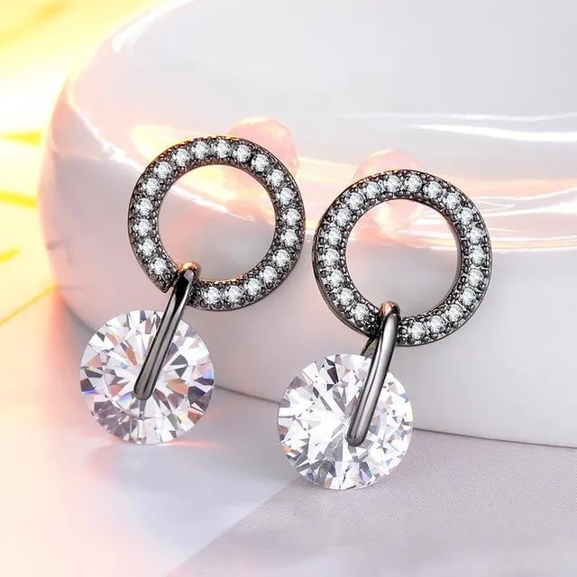 Round Women Drop Earrings Stylish Women Earring Jewelry