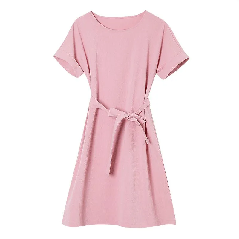 Slimming Tie-Up Elegance Belted Chic Bow Tie Dress