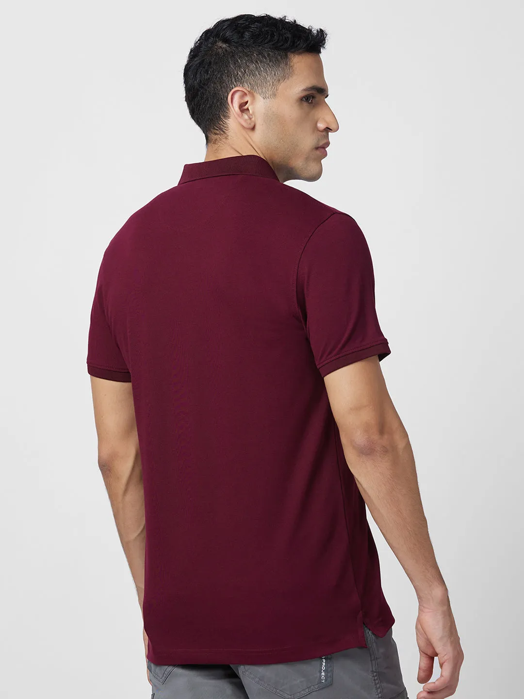 Spykar Polo Collar Slim Fit T-Shirt