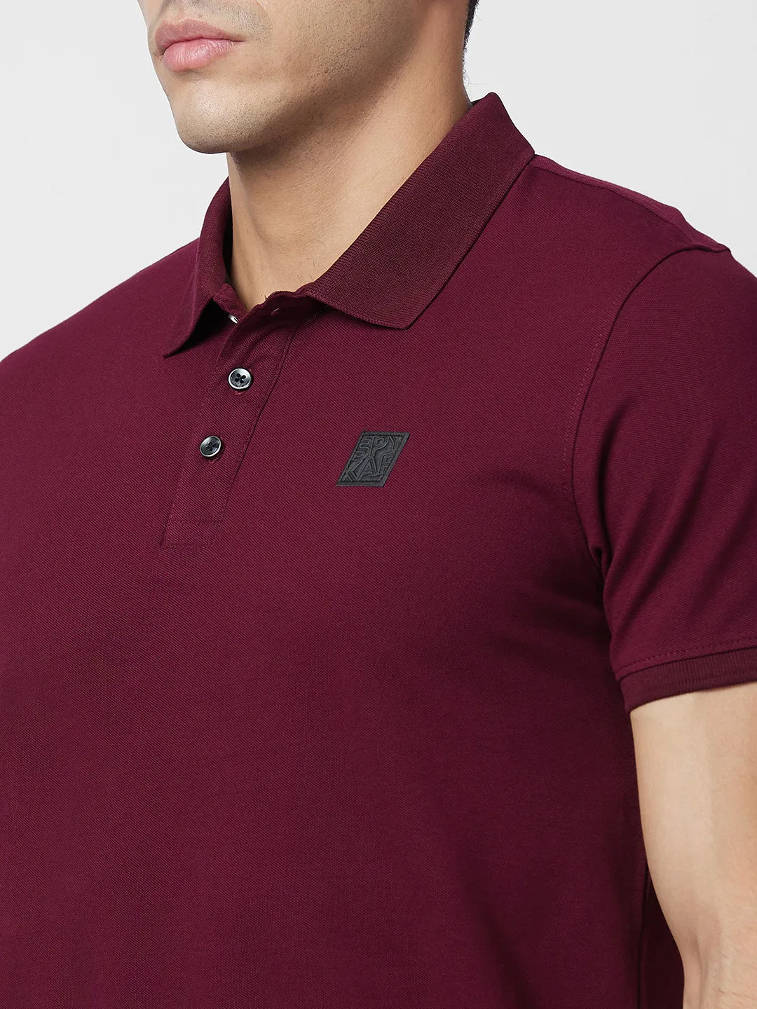 Spykar Polo Collar Slim Fit T-Shirt