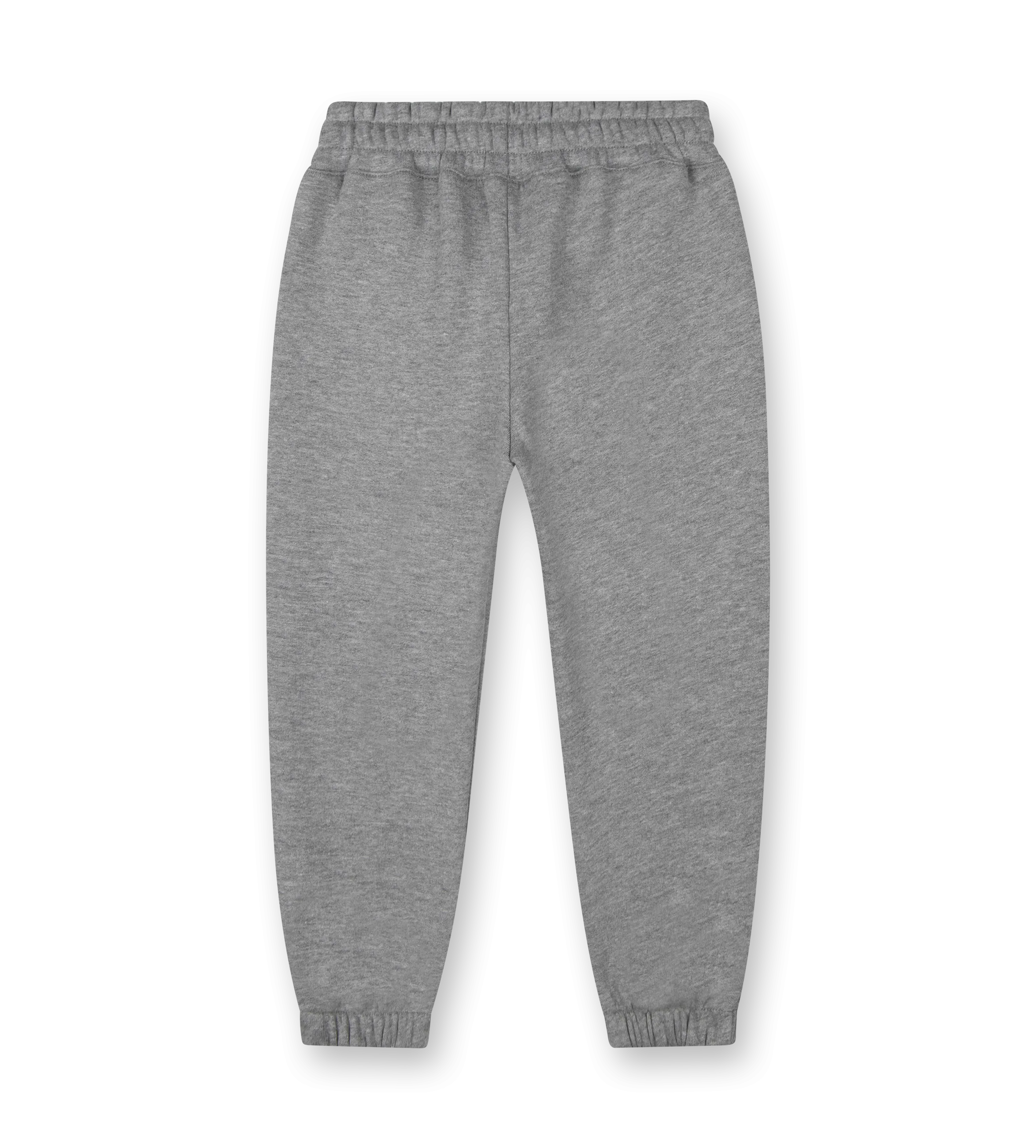 Straight Leg Cuffed Basketball Sweatpants Grey Melange