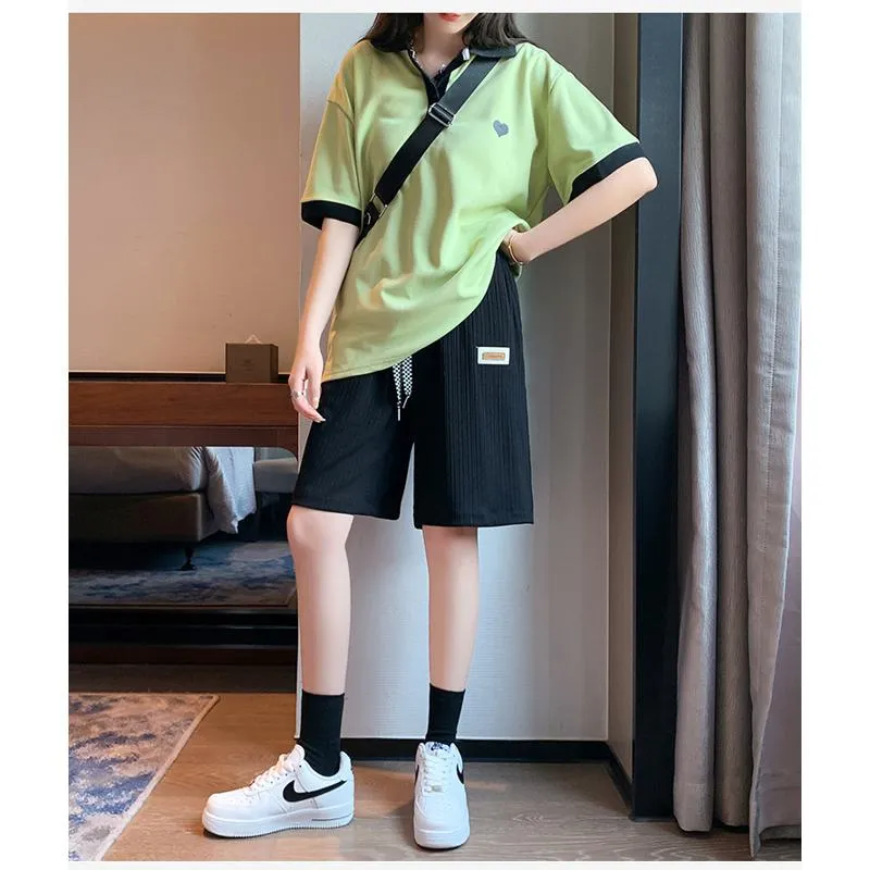 Straight Loose Fit Casual Wide-Leg Slimming Shorts