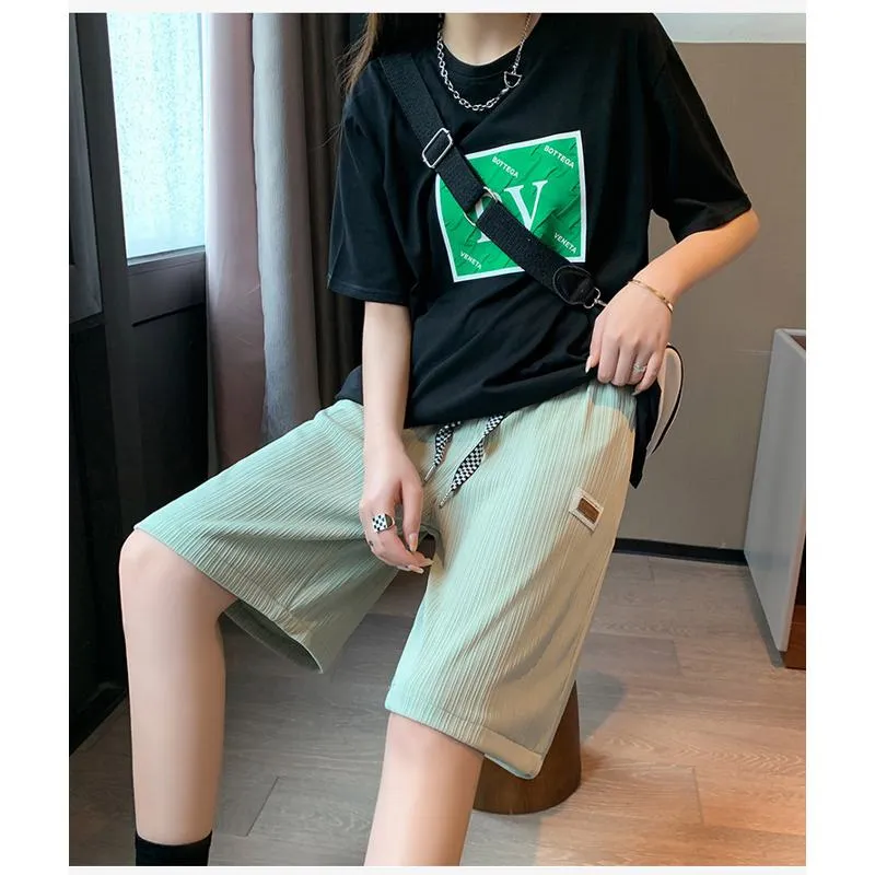 Straight Loose Fit Casual Wide-Leg Slimming Shorts