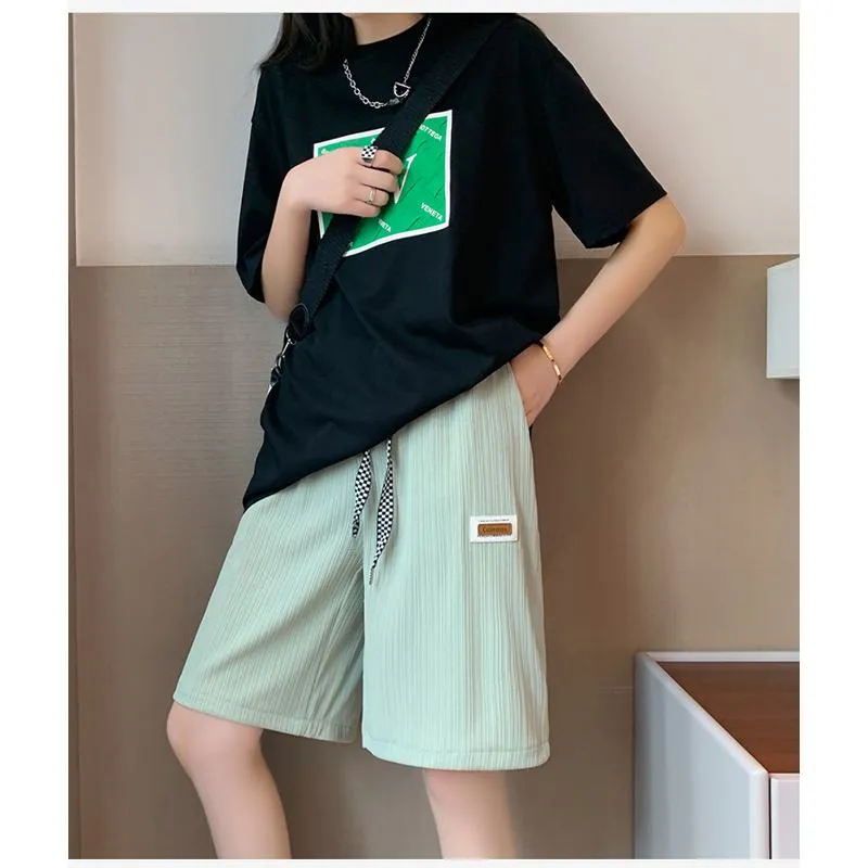 Straight Loose Fit Casual Wide-Leg Slimming Shorts