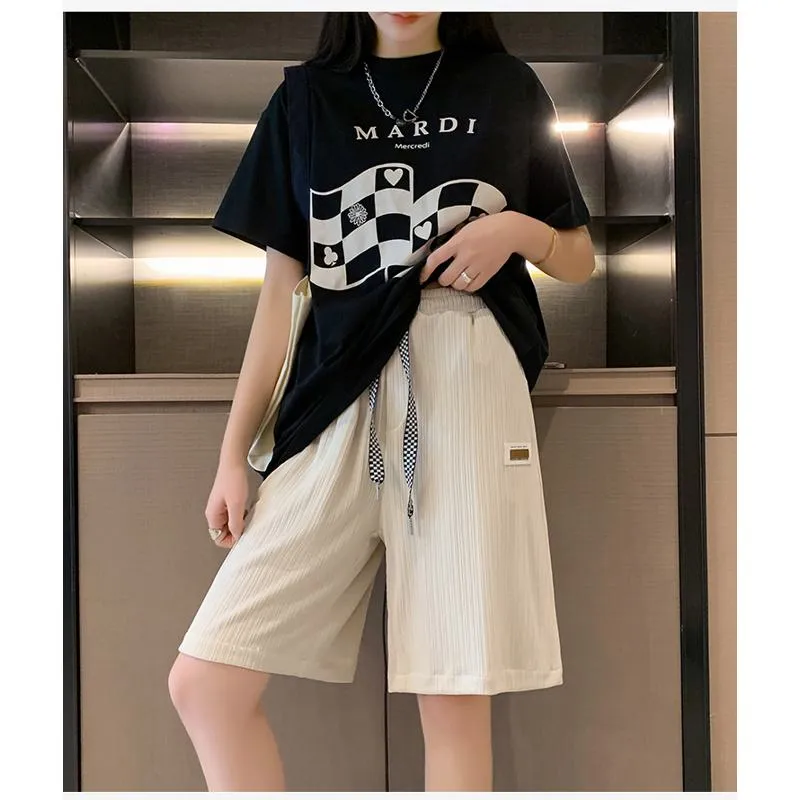 Straight Loose Fit Casual Wide-Leg Slimming Shorts