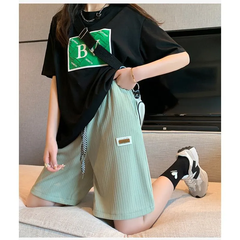 Straight Loose Fit Casual Wide-Leg Slimming Shorts