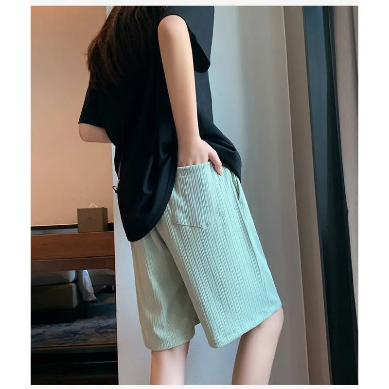 Straight Loose Fit Casual Wide-Leg Slimming Shorts