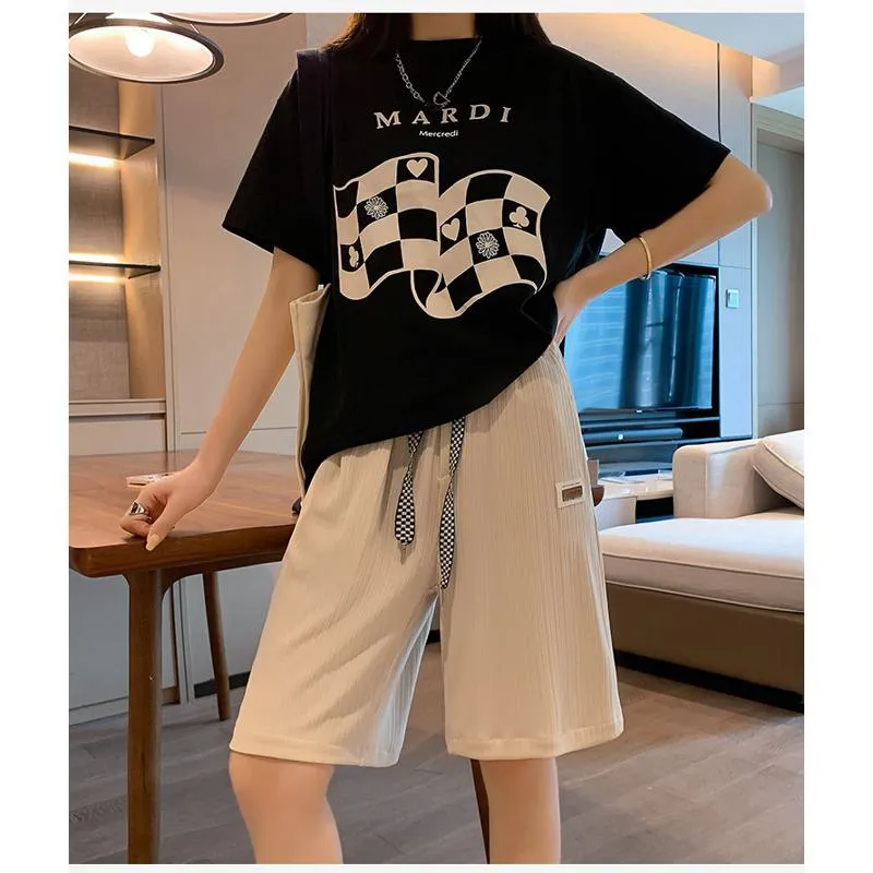 Straight Loose Fit Casual Wide-Leg Slimming Shorts