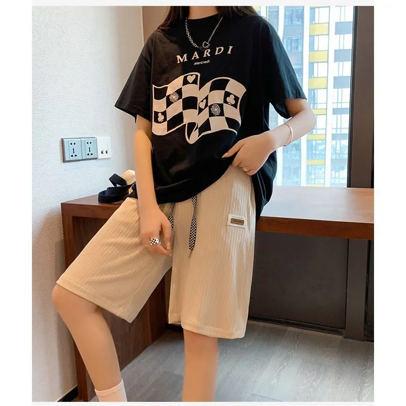 Straight Loose Fit Casual Wide-Leg Slimming Shorts