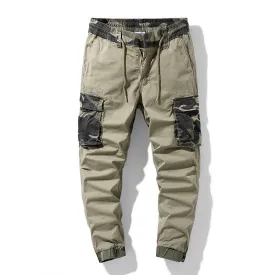 Summer Khaki Camouflage Print Men Cargo Pants Casual Loose