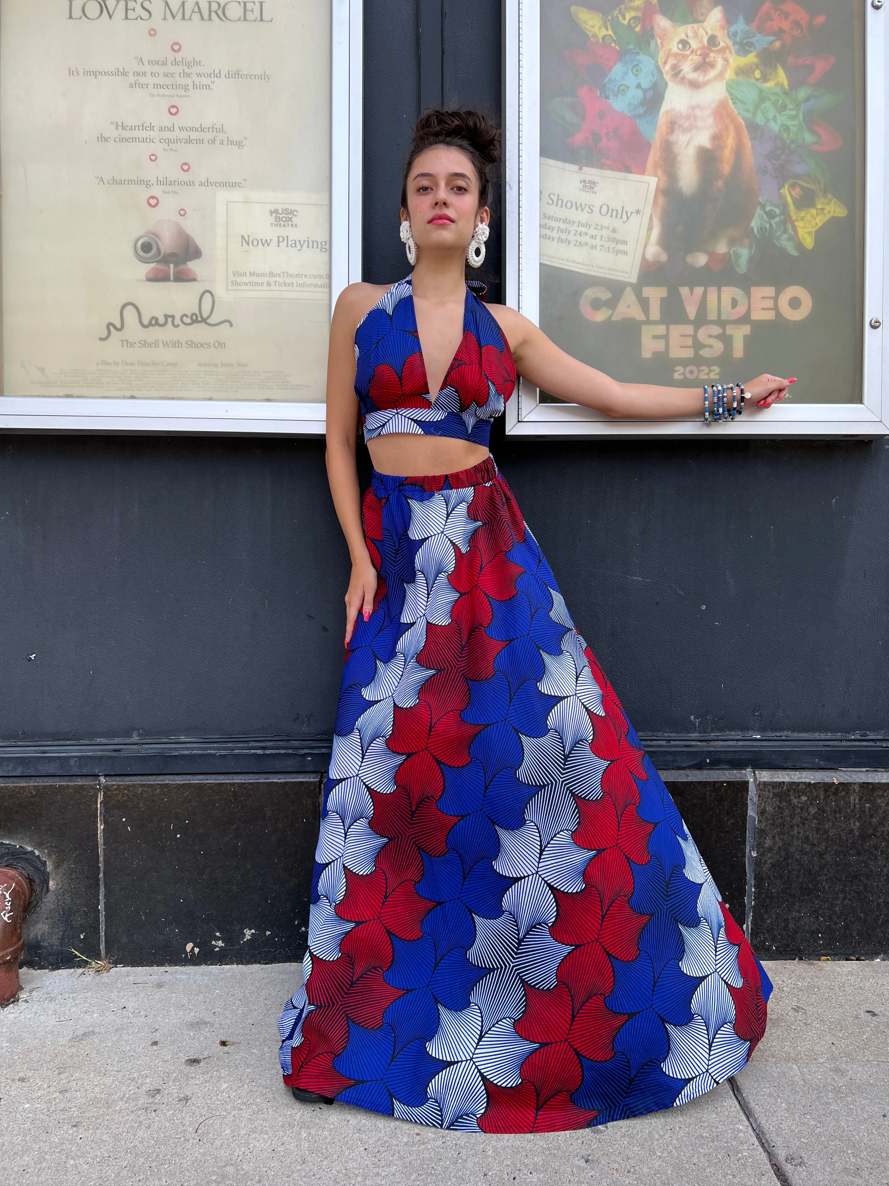 The Chroma Collection Halter Top - Red, White, and Blue