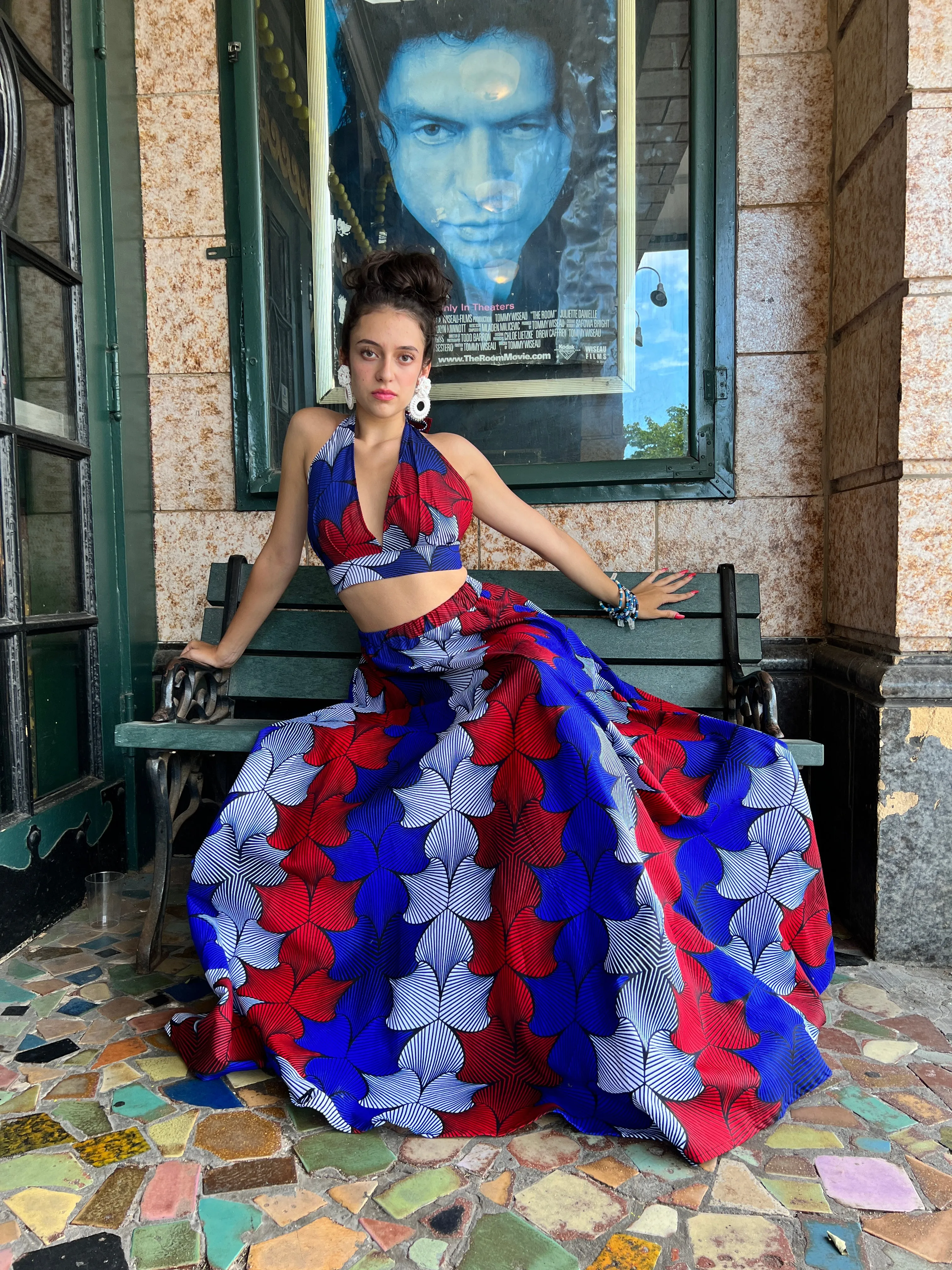 The Chroma Collection Halter Top - Red, White, and Blue