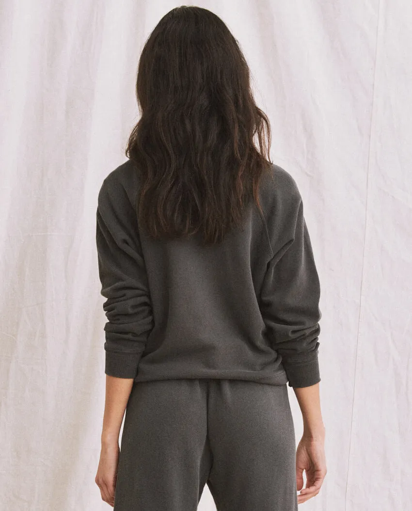 The Shrunken Sweatshirt. -- WASHED BLACK