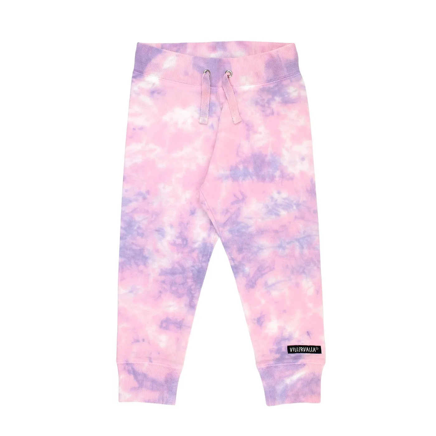 Tie-Dye Relaxed Joggers in Lavender / Raspberry