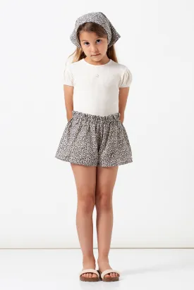 Tocoto Vintage Leopard Print Kids Shorts