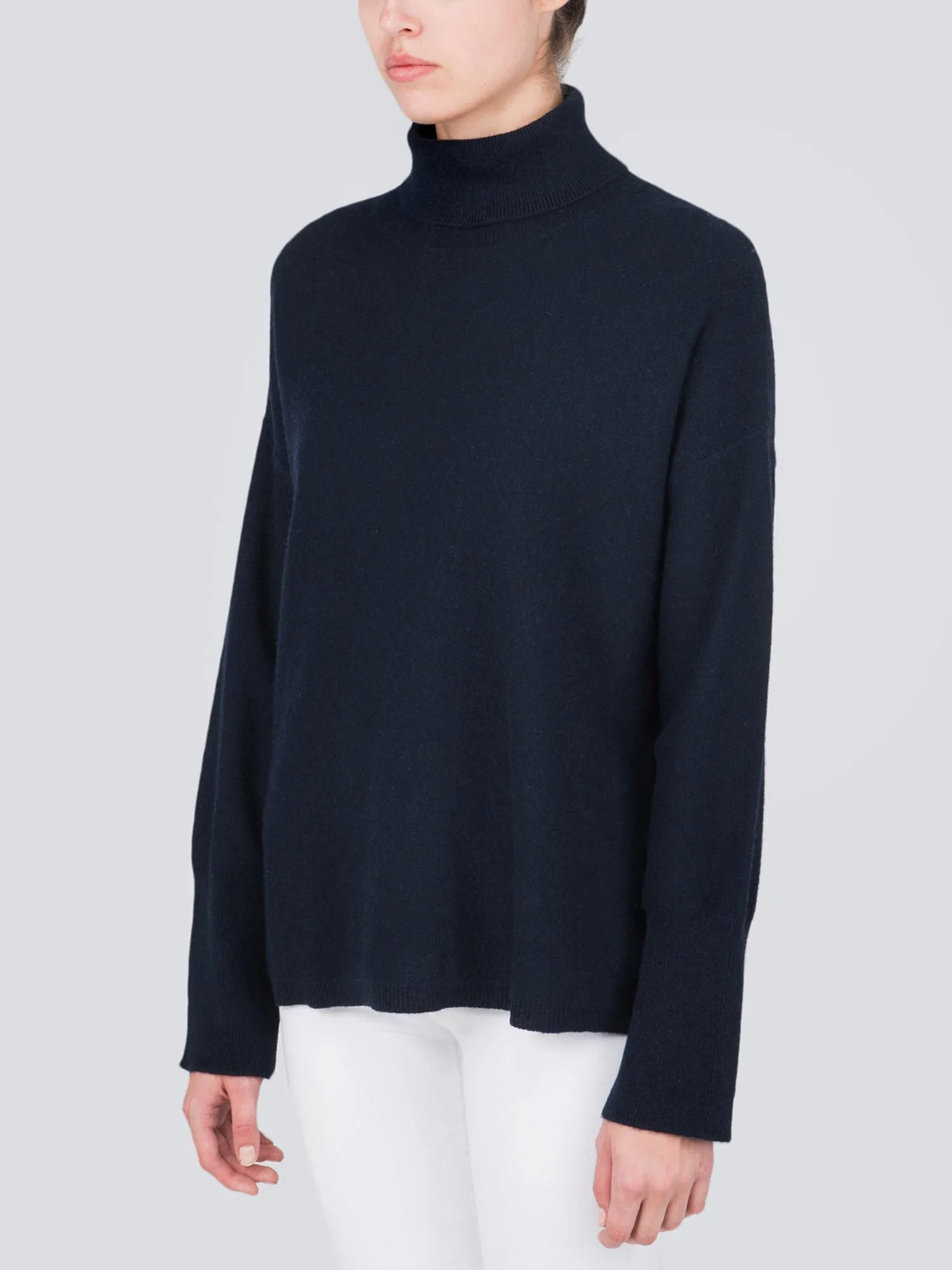 Turtleneck Loosefit Tunic_Dark Navy