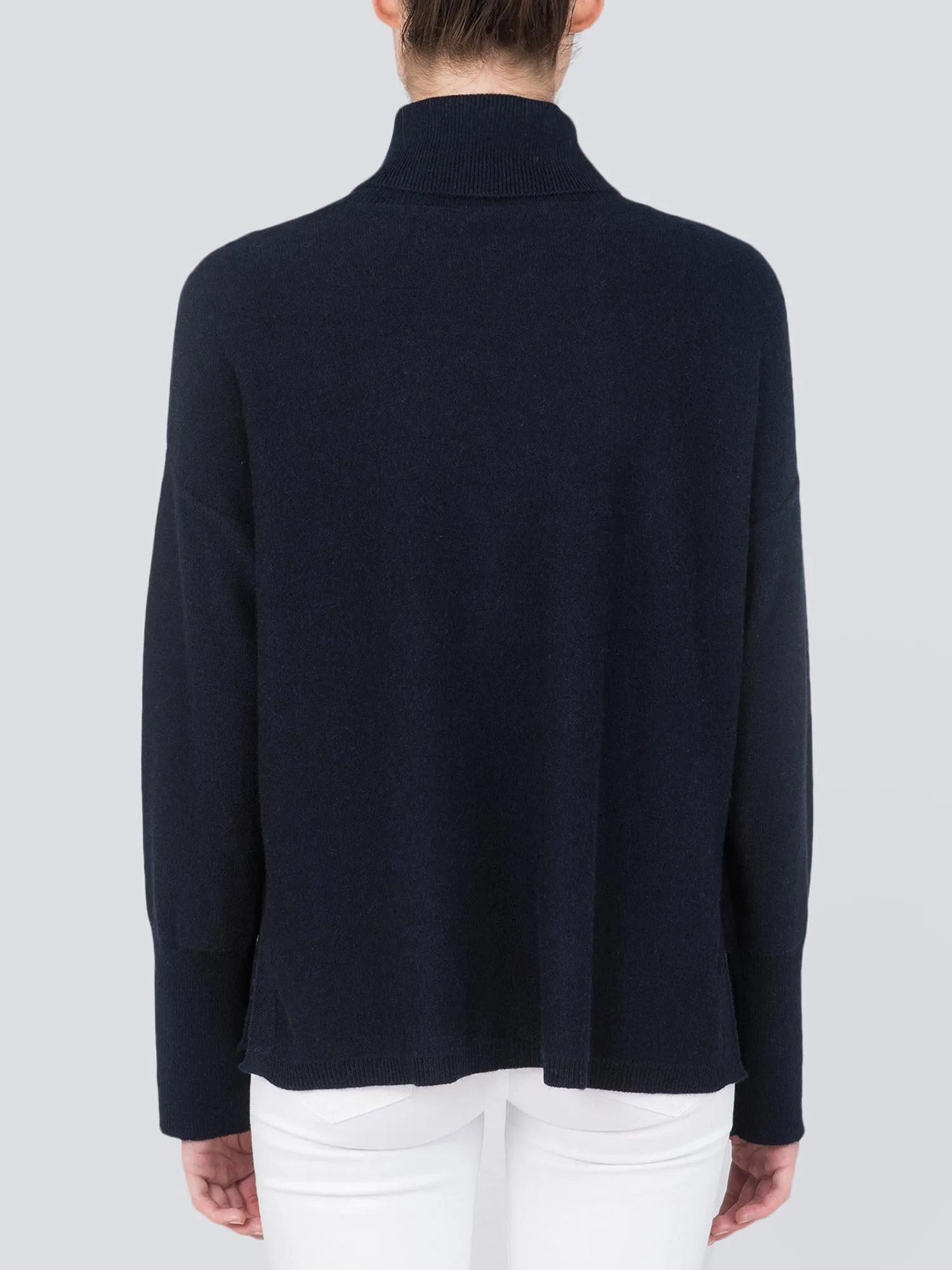 Turtleneck Loosefit Tunic_Dark Navy