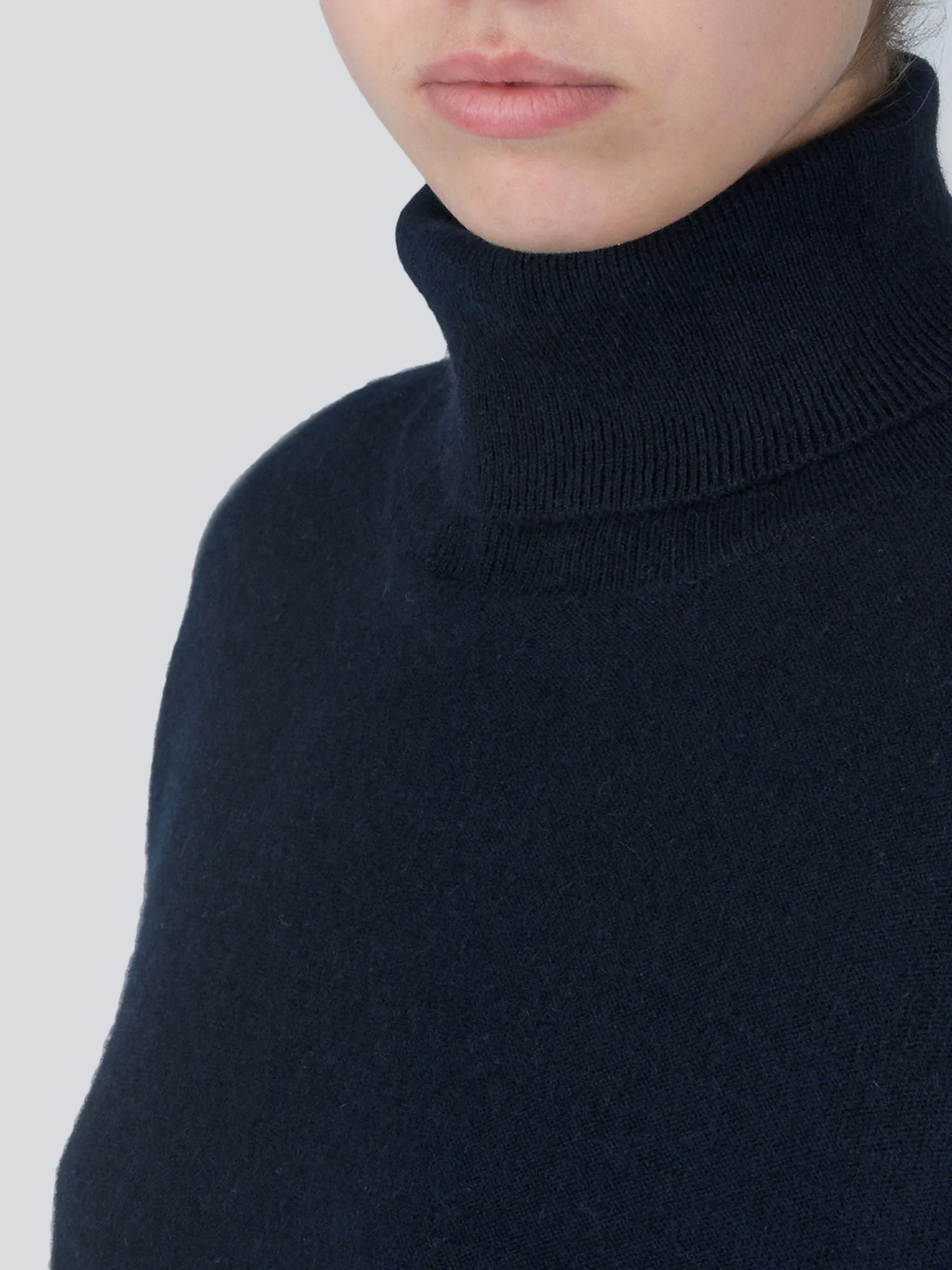 Turtleneck Loosefit Tunic_Dark Navy