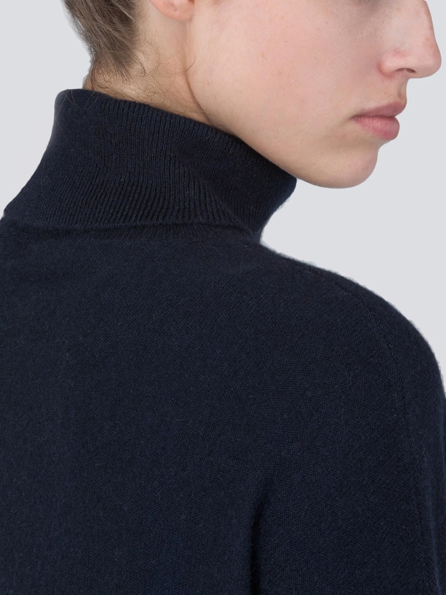 Turtleneck Loosefit Tunic_Dark Navy