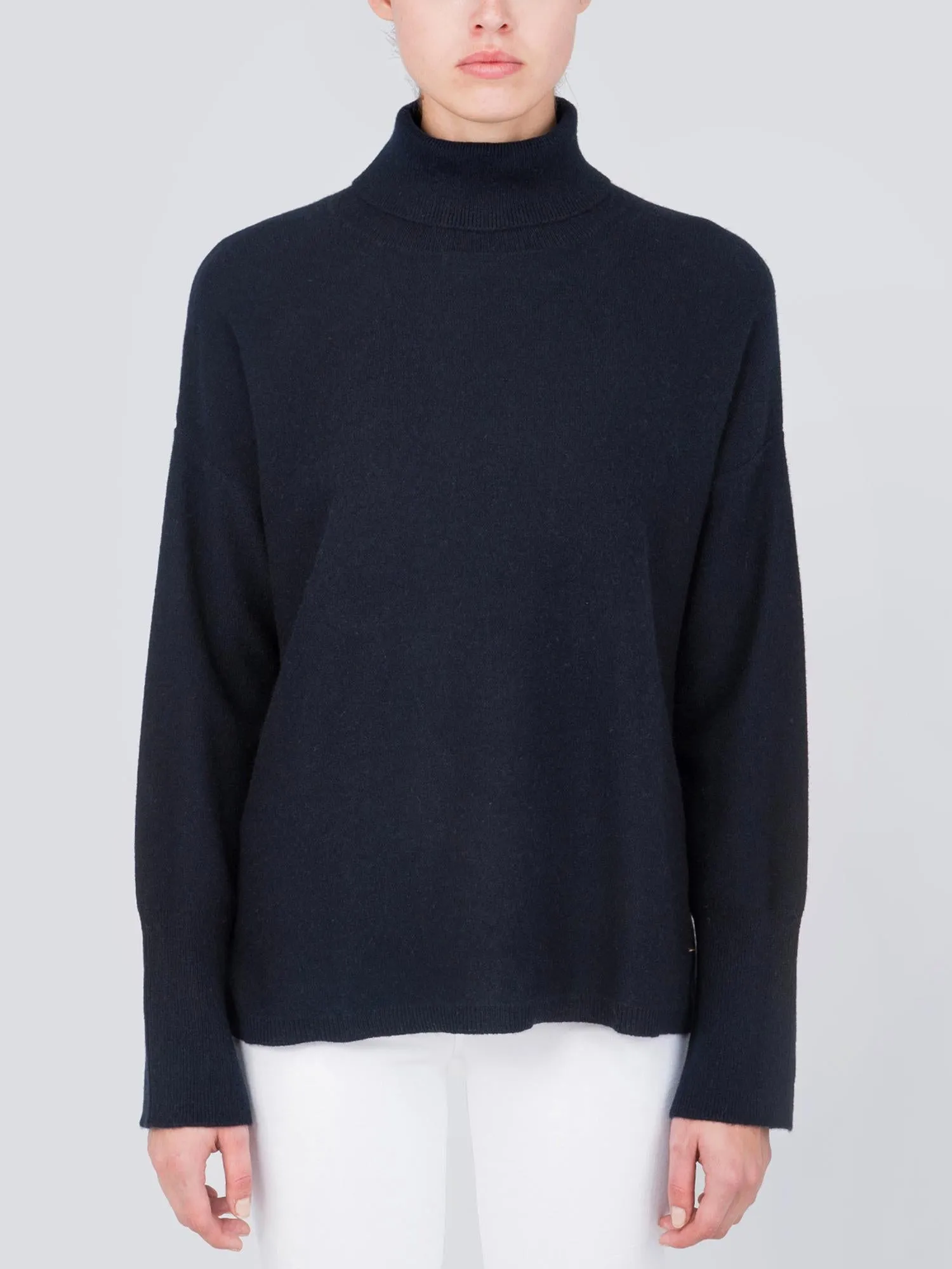 Turtleneck Loosefit Tunic_Dark Navy